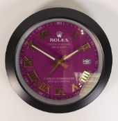 Luxury Watch Inspired Wall Clock. Diameter: 34cm dia.