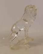 Boxed Swarovski Crystal Lion (269377) 12cm tall