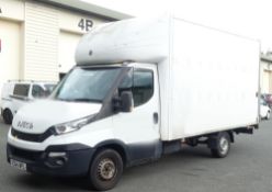 2014 Iveco Daily Box Van with tail lift in white with 2287cc diesel engine. REG: YC64 WPL. KEYS: 1