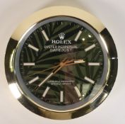 Luxury Watch Inspired Wall Clock. Diameter: 34cm