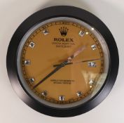 Luxury Watch Inspired Wall Clock. Diameter: 34cm