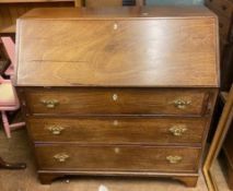 19th century Mahogany Bureau 102cm W x 104cm D
