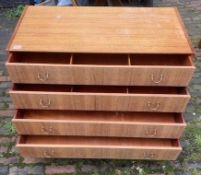 G Plan Librenza Mid-Century chest of 4 drawers 96cm W x 75cm H x 47cm D