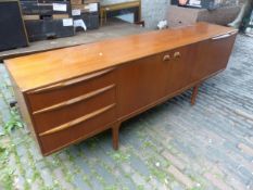 Mcintosh mid-century modern teak sideboard 205cm W x 73cm H x 44cm D