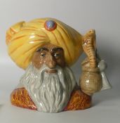Royal Doulton large character jug The Snake Charmer D6912, limited edition no.1056 of 2500, with