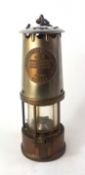 An Eccles Type 6 miners' lamp, height 25cm.