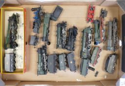 A collection of loose OO gauge steam locomotives to include Marklin 4-6-2 231-981 Saintes, Hornby