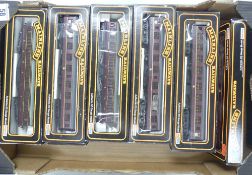 Mainline OO gauge boxed carriages to include 37-114 Buffet car, five 37-107 BR SK coach maroon 2nd