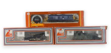 Hornby OO gauge R337 BR Class 29 Bo-Bo Diesel with cab detail, together with Lima LMS Diesel Shunter