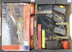 A collection of HO/OO gauge trackside accessories to include Jouef Grand Station boxed, Modular