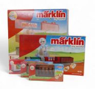 Marklin my world, HO gauge battery powered locomotive set 36270, together with freight carriage