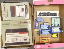 A collection of OO gauge locomotives, carriages and accessories to include Airfix 4-6-0 LMS 'Royal