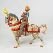 Beswick model of the Earl Of Warwick, mounted on a Dapple grey horse, model 1145, h.27.5cm.