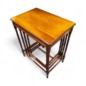 Edwardian Mahogany nest of four tables. H:61cm x W:50cm x D:35cm. COURIER OR COLLECTION ONLY