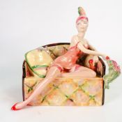 Kevin Francis, La Femme Fatal figurine, limited edition 609/750, gold signed twice, modelled by Andy