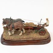 Border Fine Arts 'Hay Cutting Starts Today', model no.B0405A by Ray Ayres, limited edition 95 of