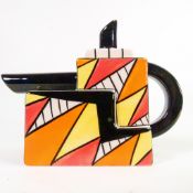 Lorna Bailey rare colourway CRM The Mini Tea pot, Dec 2004, height 11.5cm x width 15cm.