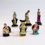 A collection of Kevin Francis miniature guild issue pieces to include Clarice Renaissance 2003,
