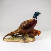 Beswick model of cock and hen Pheasant model 2078, H.17cm