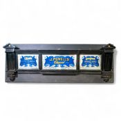 Victorian mantle commercial display for 'J. Powell's Chemist, London N22, 1893'. Featuring a