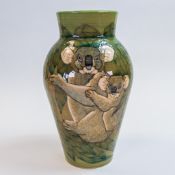 Dennis China Ware 'Koala' pattern vase designed by Sally Tuffin, No:-16 inscription on the base 'For