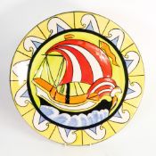 Lorna Bailey large Santa Maria charger, limited edition 16/50, Old Ellgreave backstamp, diameter