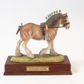 Border Fine Arts 'Victory at the Highland' Strawberry Roan Clydesdale, model no.L149B by Anne