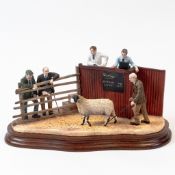 Border Fine Arts 'What Am I Bid?' (Swaledale), model no. B0865, by Ray Ayres issued 2003 limited
