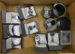 A collection of 10 boxed Citizen Watches (unchecked but all told to be working) (1 tray)
