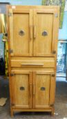 Vintage pine madesaver kitchen unit. Large central draw with both upper and lower cupboard sections.