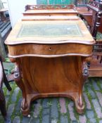 An inlaid walnut Davenport desk 55cm W x 88cm H x 53cm D