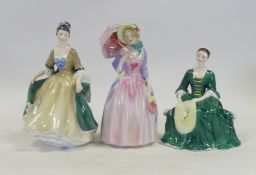 Royal Doulton Lady Figurines to include:-Elegance HN2264, Miss Demure H1404, A Lady from