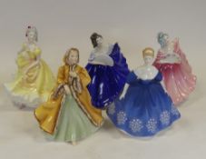 Royal Doulton lady figures to include Rachel HN2919, Elaine HN2791, Ninette HN2379, Nina HN2347
