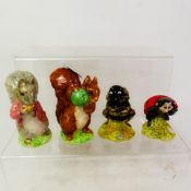Beatrix Potter Royal Albert Character Figures to include:- Babbitty Bumble, Mother Ladybird, Timmy