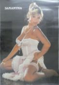 A collection of glamour and erotic posters from 1970's, 80's and 90's to include Samantha Fox, Linda