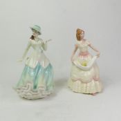 Royal Doulton lady figurines, Nicole HN3421 and Lorraine HN4301 (2).