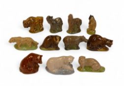 Wade Whimsies selection to include:- Squirrel, wolf, brown bear, weasel, hippopotamus, racoon,