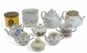 Wade 'Royal Victoria' selection of teapots to include:- floral design, Grape & Vine together with