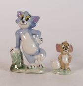 Wade Walt Disney characters Tom and Jerry. Tallest:- 10cm (2)