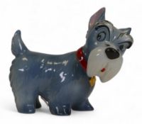 Wade Disney's Lady and the Tramp blow up figure of Jock the Scottish Terrier. H12cm