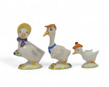 Wade 1950's 'Comical Duck Family' to include:- Dad, Mother Duck & Dilly Duck (3)
