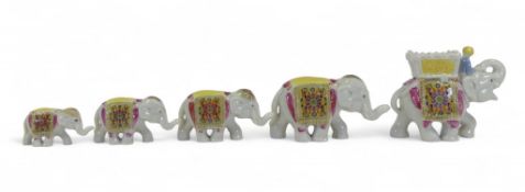 Wade set The Indian Elephant Train: Comprising graduated set of 5. (5)
