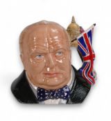 Royal Doulton large character jug, Winston Churchill D7298, character jug of the year 2009, boxed