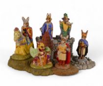 Royal Doulton Bunnykins The Arthurian Legends Collection including Display Stand, King Arthur DB304,