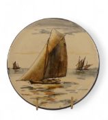 Royal Doulton teapot stand in the D2672 pattern, diameter 15cm.