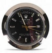 Luxury Watch Inspired Wall Clock. Diameter: 34cm