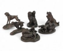 A Collection of Heredities figurines to include St Bernard, Boxer dogs, Children, etc. (6)