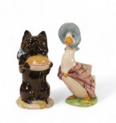 Beatrix Potter Character figure Bp2a Jemima Puddleduck together with Bp3b 'Duchess(2)
