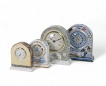 Wedgwood collection of various sixed mantel clocks to include:- 'Humming Bird', 'Ribbon Cascade',