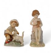 Two Royal Worcester figurines, Wednesday's Child Know's Little Woe and Snowy, height of tallest 16cm